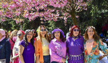 Kadınlar Sakura Şenliği ile Baharı Karşıladı